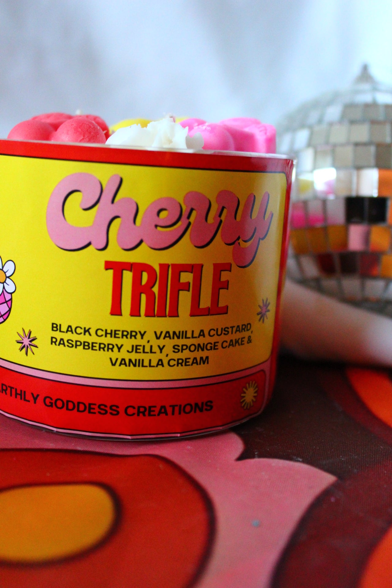 Cherry Trifle Dessert Candle
