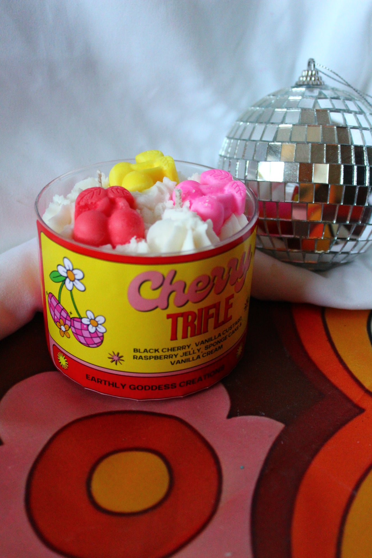 Cherry Trifle Dessert Candle